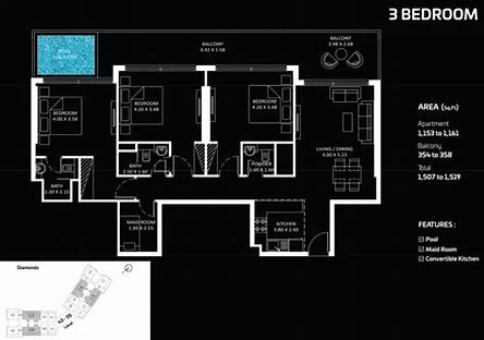  Danube Diamondz Floor plan